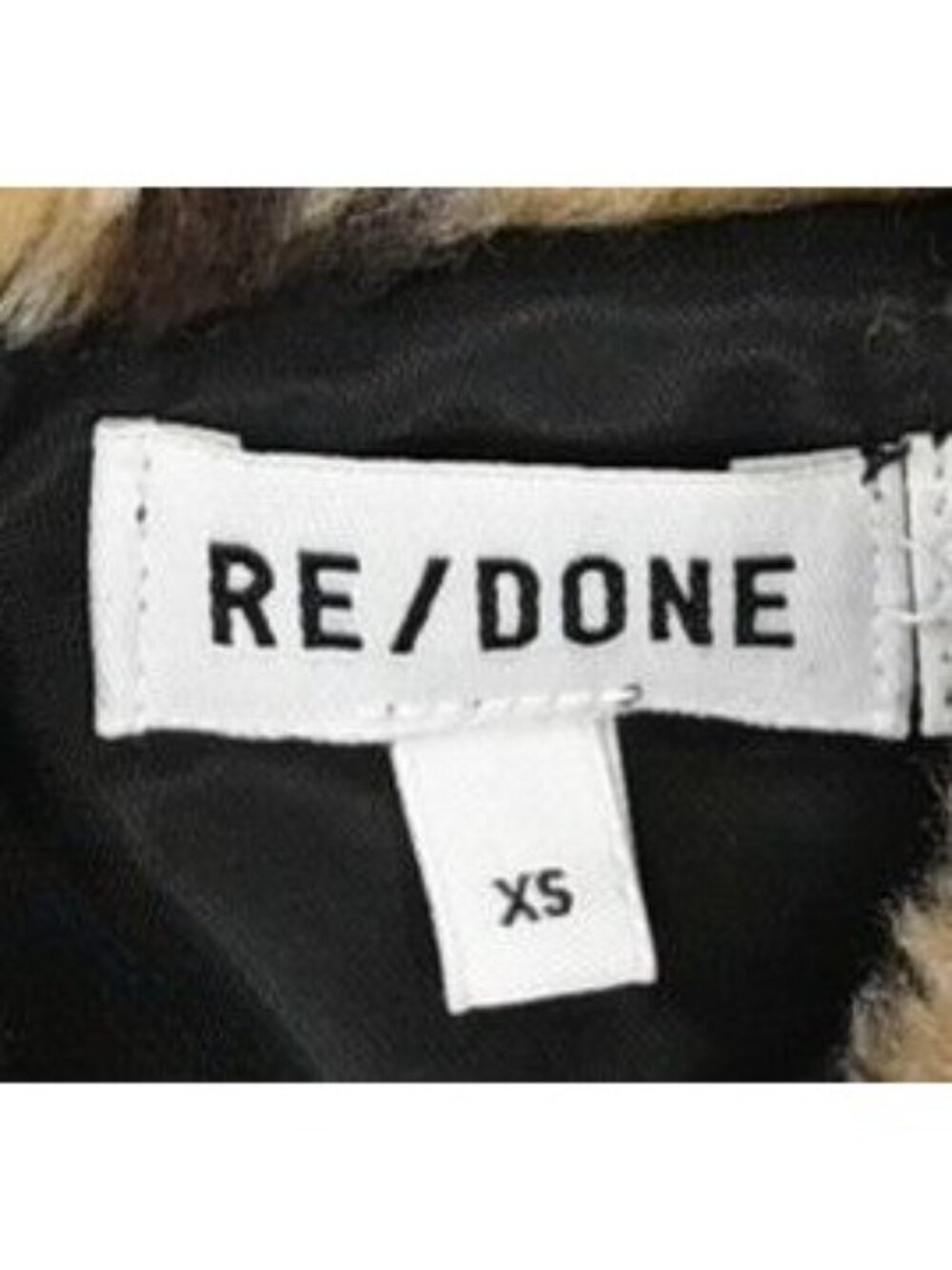 Re/Done Originals The Teddy Bear Jacket in Multi Leopard Print - Picture 3 of 3